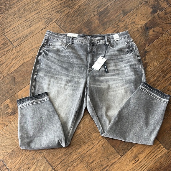 Judy Blue Gray High Waist Skinny Jeans - Picture 2 of 4